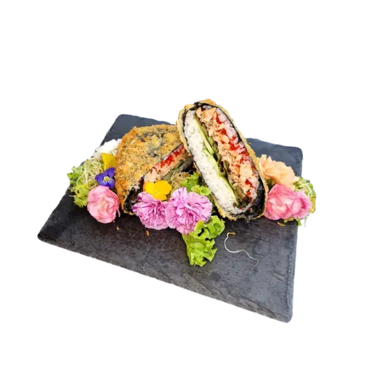 Łosoś Pieczony Sushi Burger