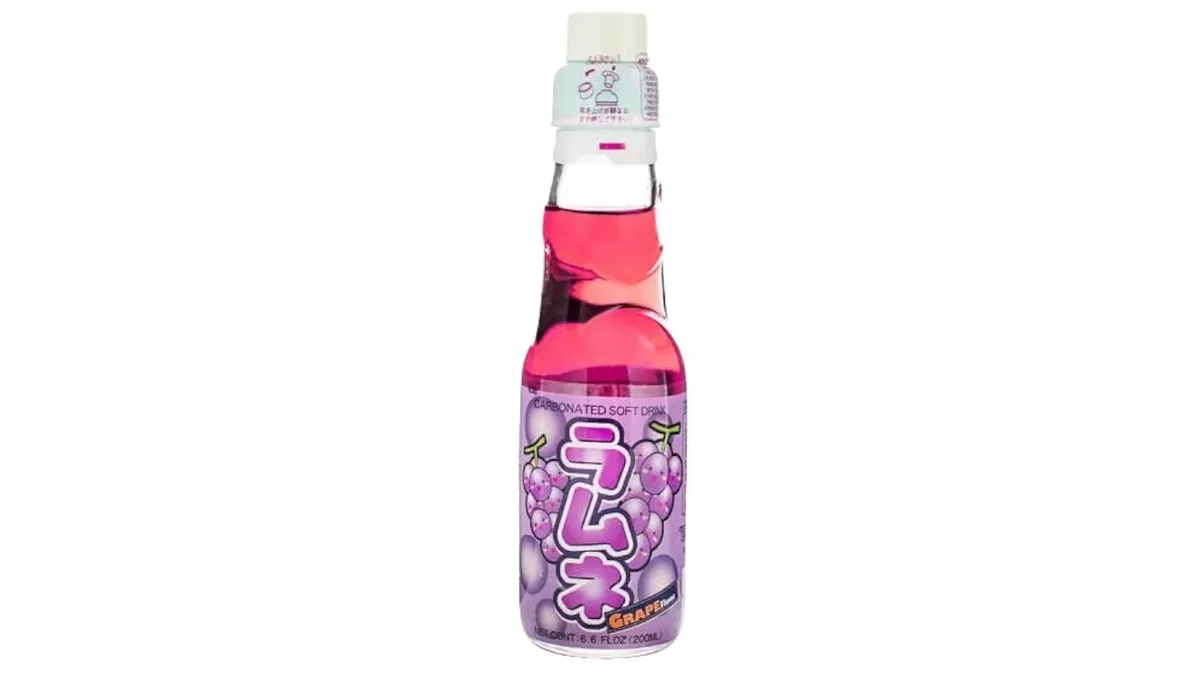 Japońska lemoniada Ramune winogrono 0,2 l