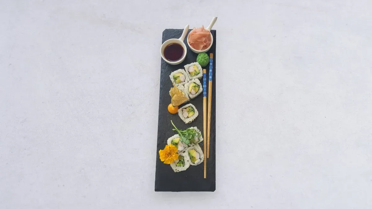 Uramaki krewetki ebi