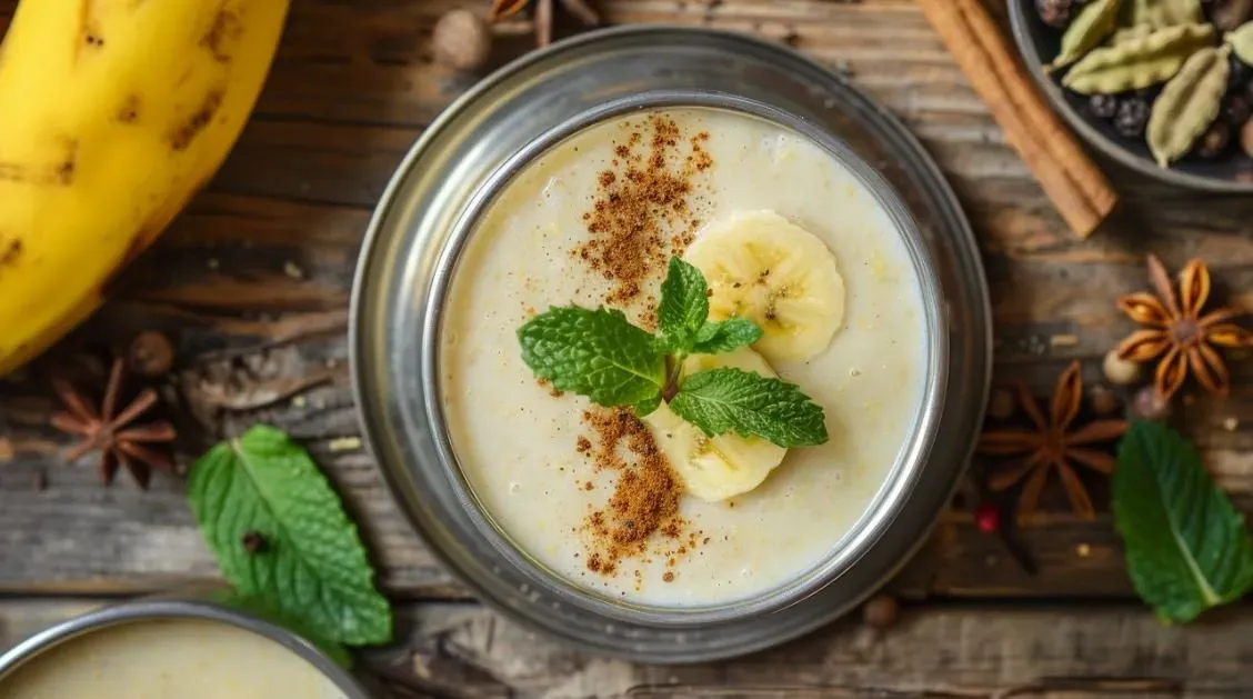 Minty Banana Lassi
