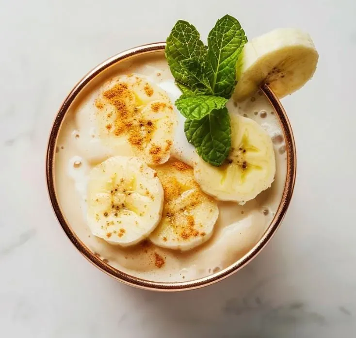 Bananowo-miętowe lassi