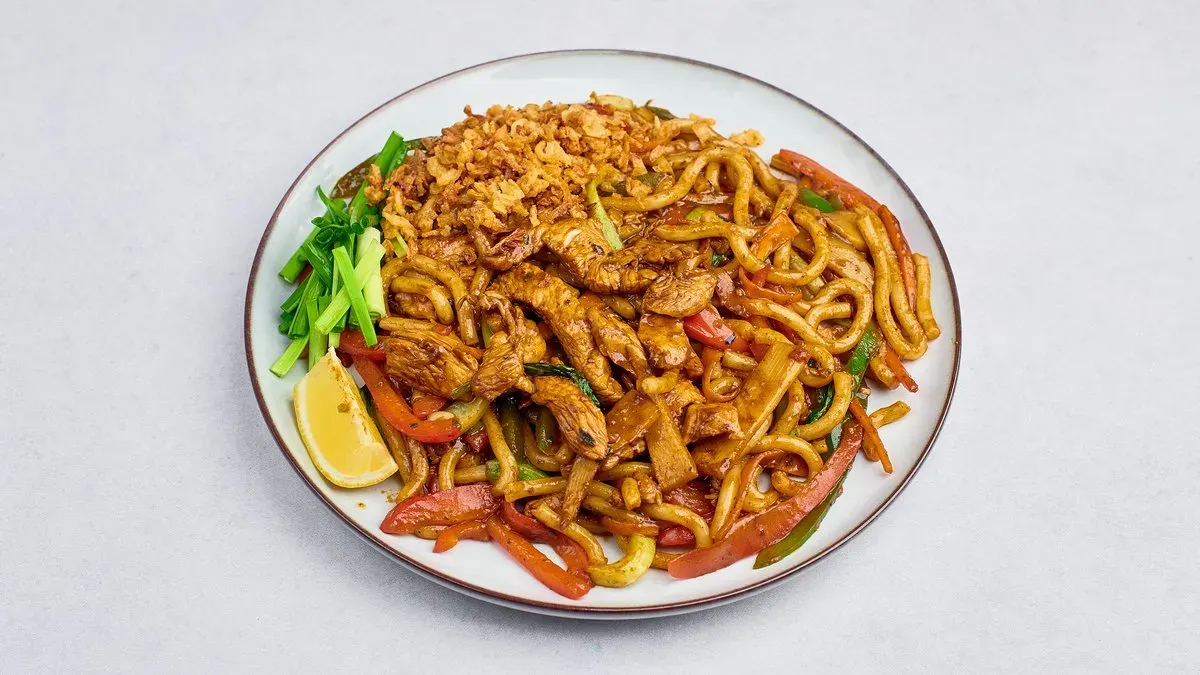 Stir fry pepper noodle