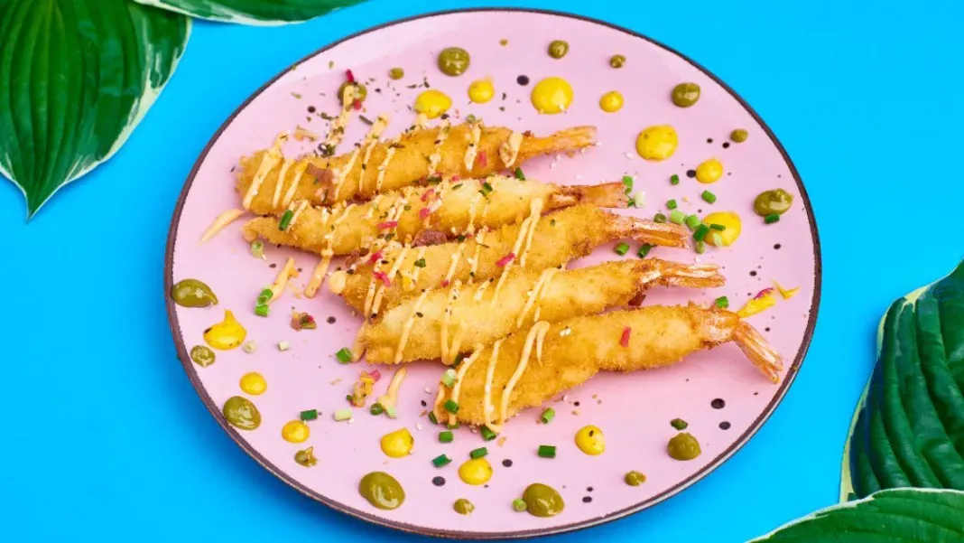 Chrupiąca Krewetka Box & Sweet chilli Mayo