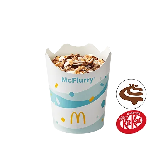 McFlurry® o smaku waniliowym KitKat® z polewą o smaku czekoladowym