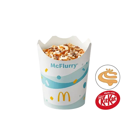 McFlurry® o smaku waniliowym KitKat® z polewą karmelową