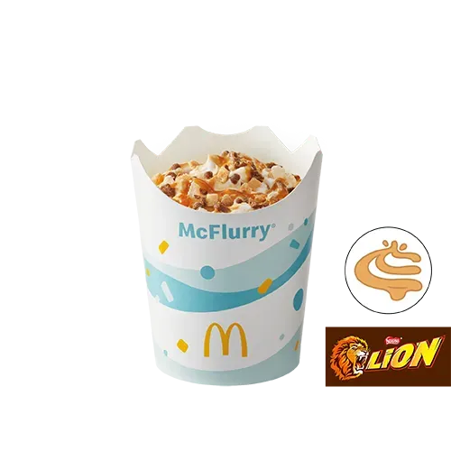 McFlurry® o smaku waniliowym Lion® z polewą karmelową
