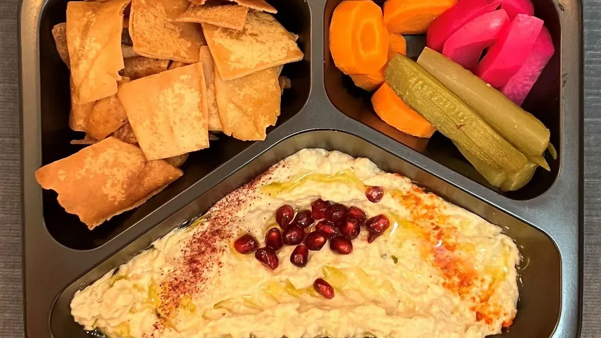 Mutabbal (200g)+pikle+smażona pita 🌿🌿