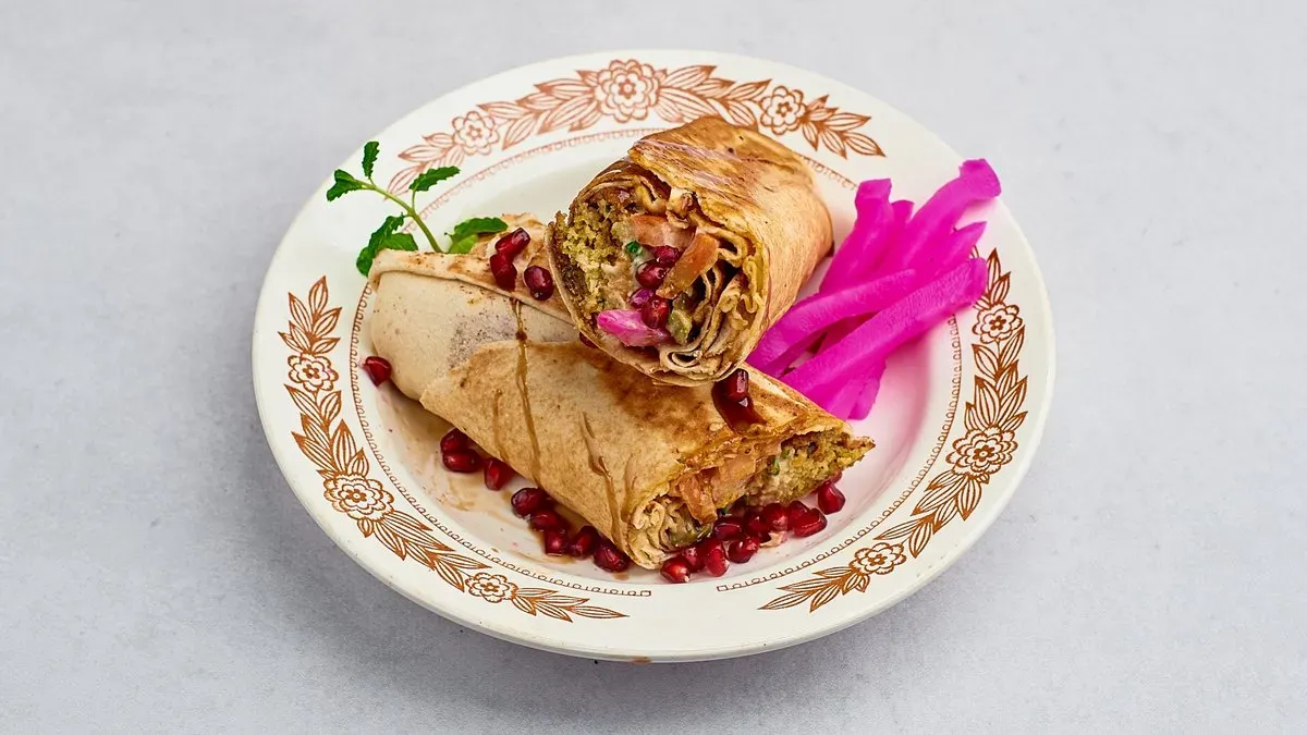 Falafel Wrap z bakłażanem