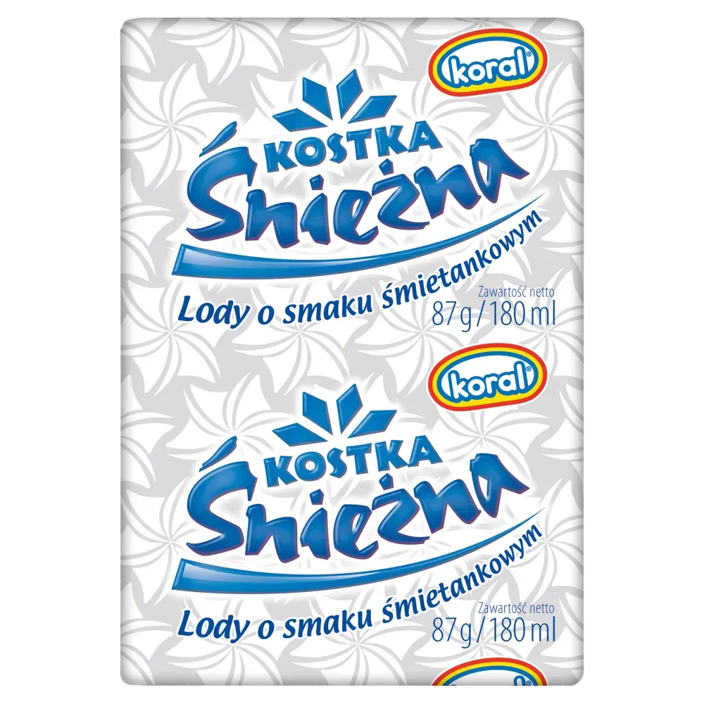 Kostka śnieżna o smaku śmietankowym 180ml