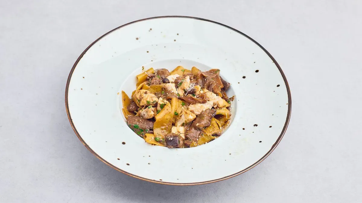 Pappardelle z grzybami