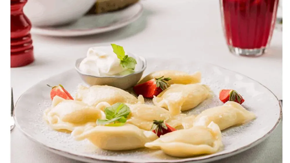 Pierogi z serem na słodko