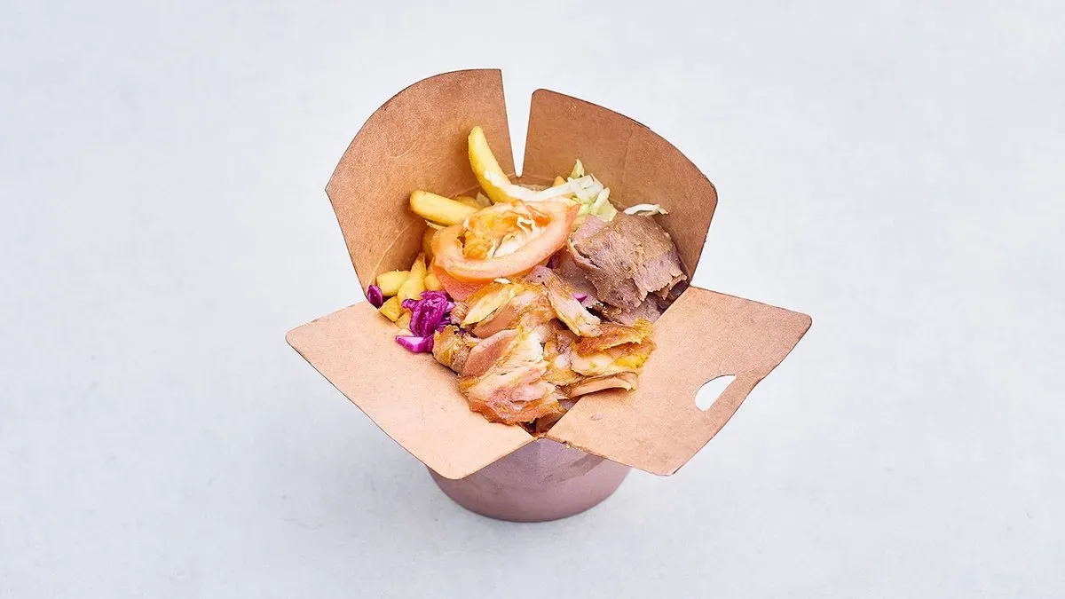 Kebab box z mięsem mieszanym