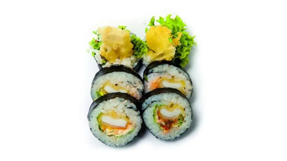 Futomaki z kalmarem w tempurze