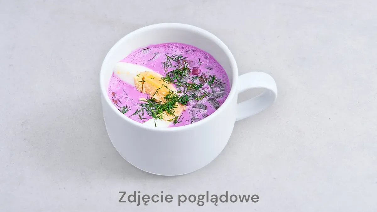Chłodnik z jajkiem