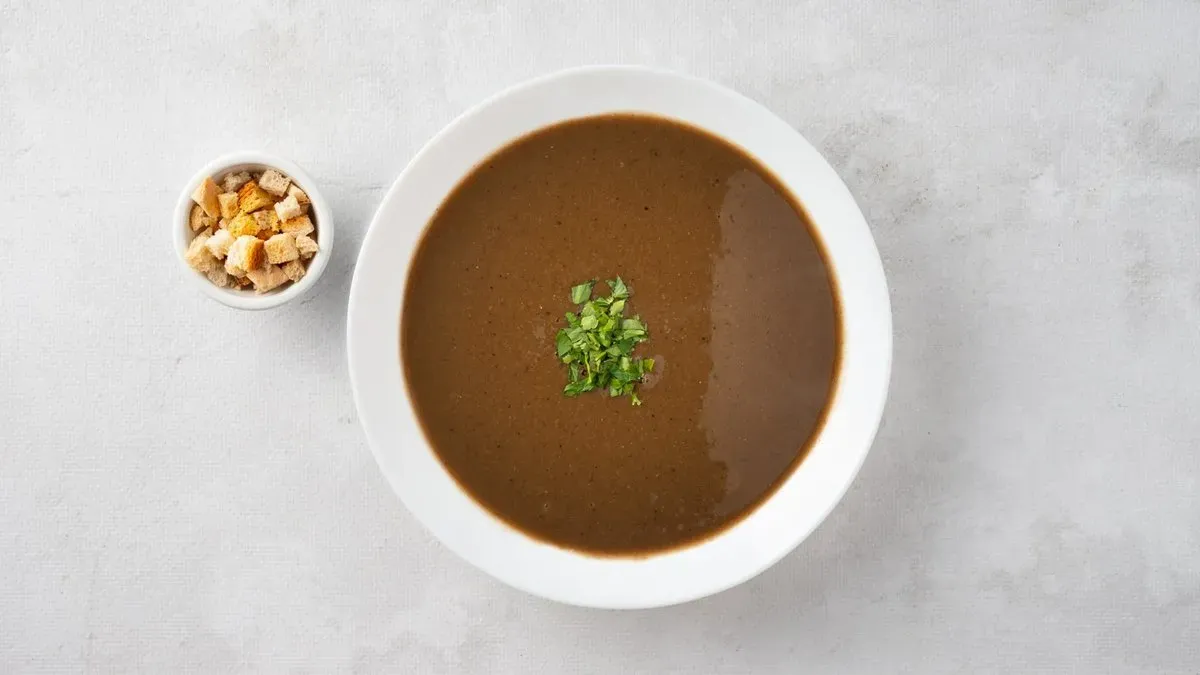 Mushroom palak soup