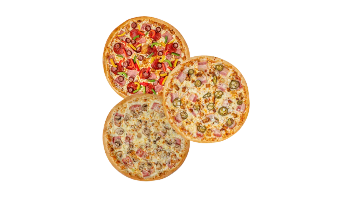 SUPER TRIO Premium: 3 x Pizza średnia