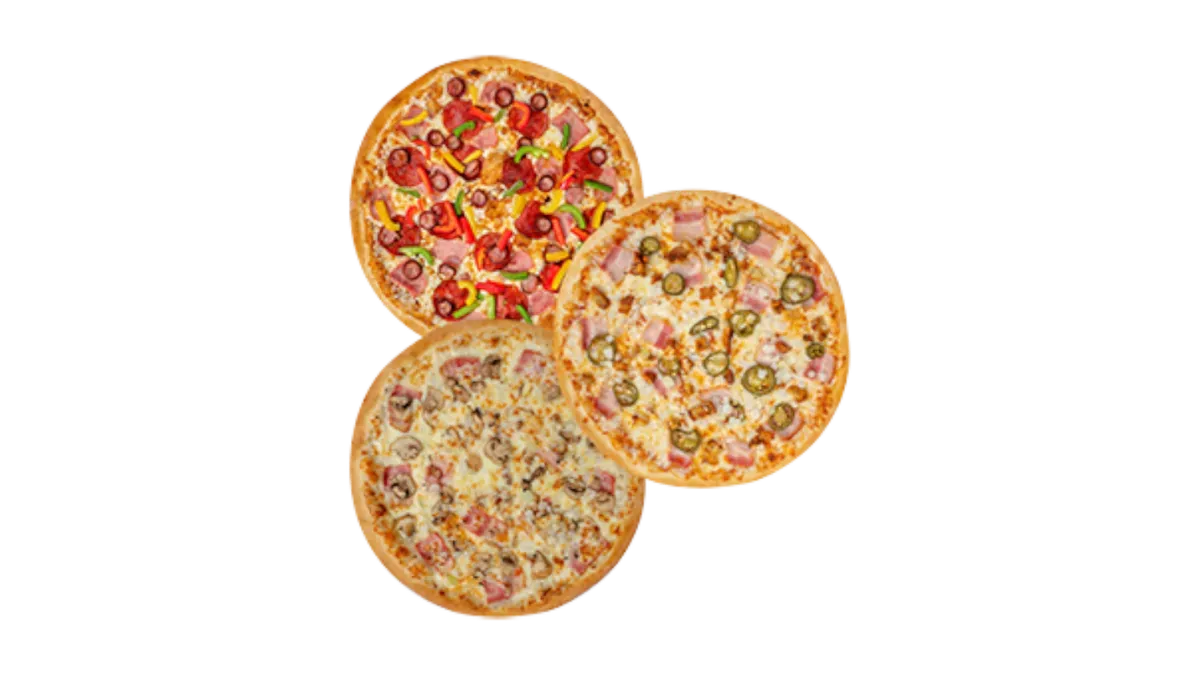 SUPER TRIO Premium: 3 x Pizza mała