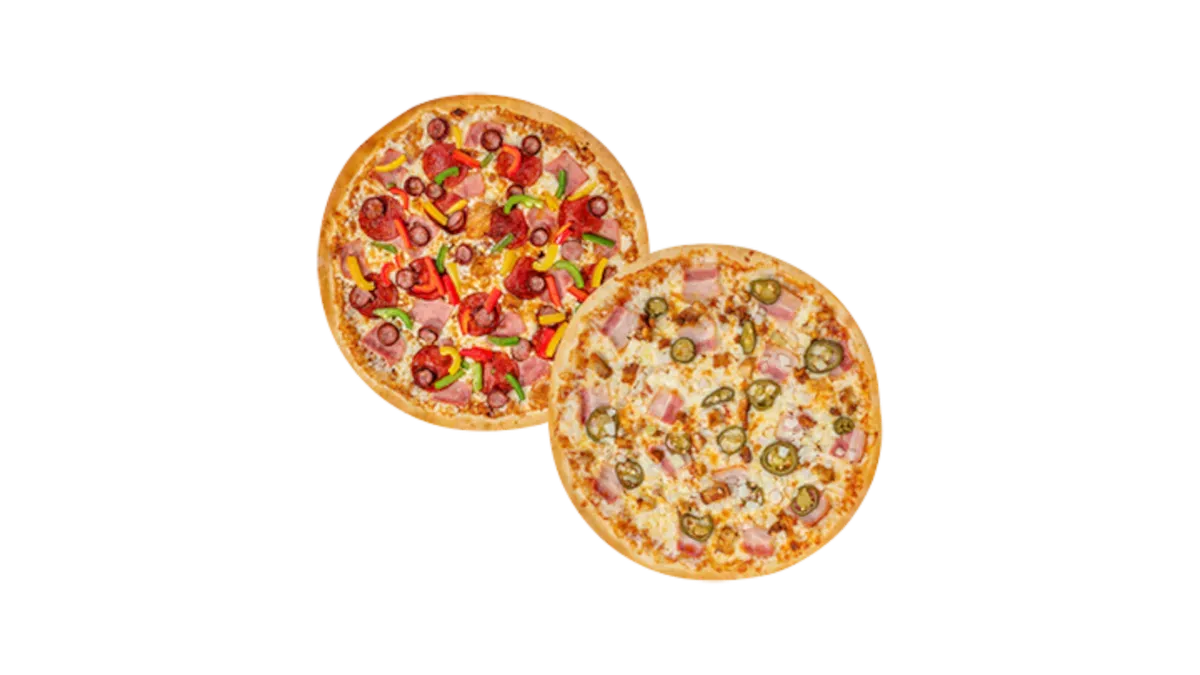 SUPER DUO Premium: 2 x Pizza duża