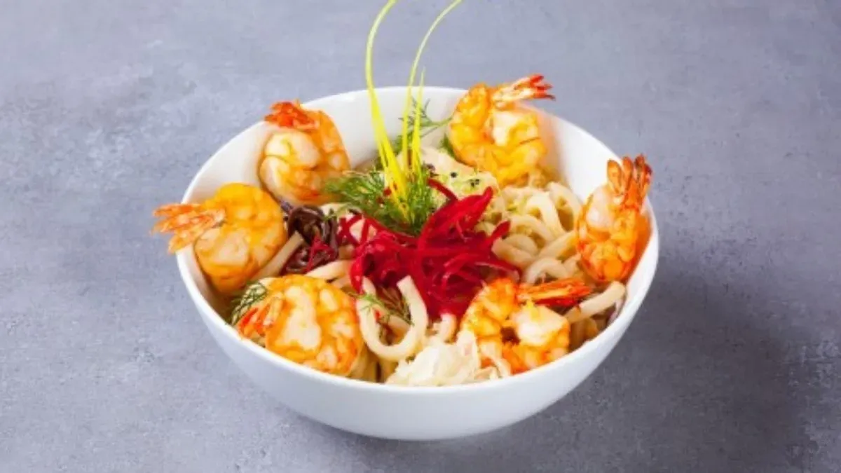 Seafood udon