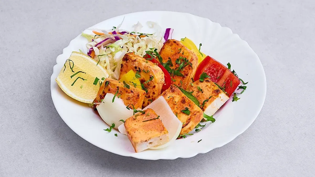 Paneer tikka shashlik