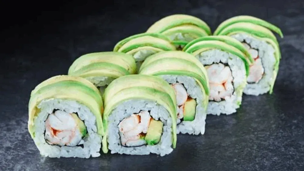 Golden California maki Krewetka Gotowana