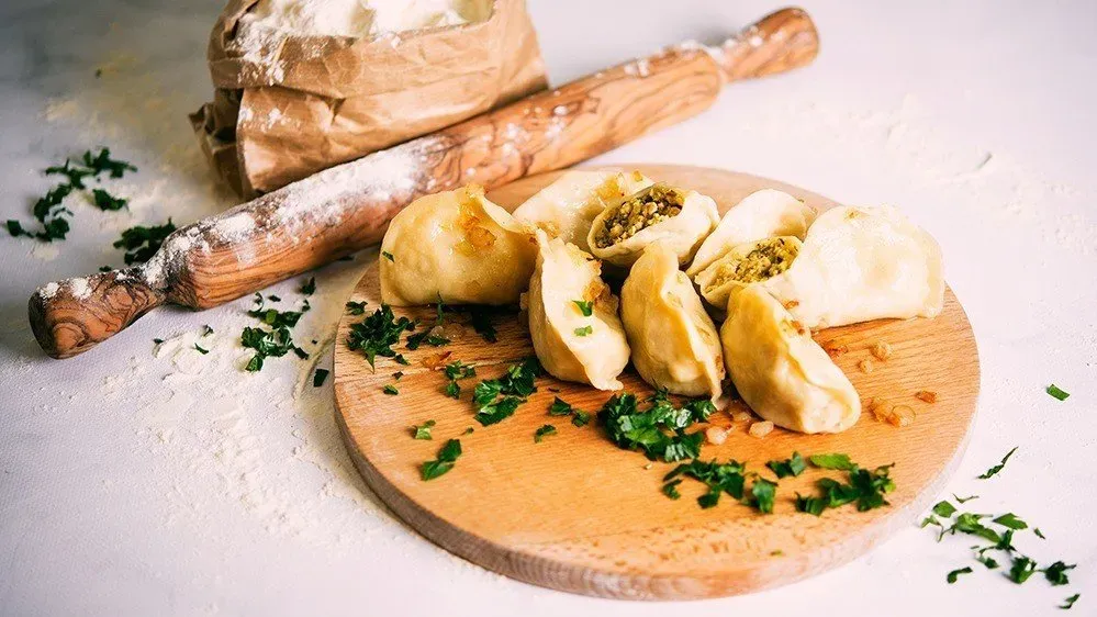 Pierogi z kurczakiem i cukinią