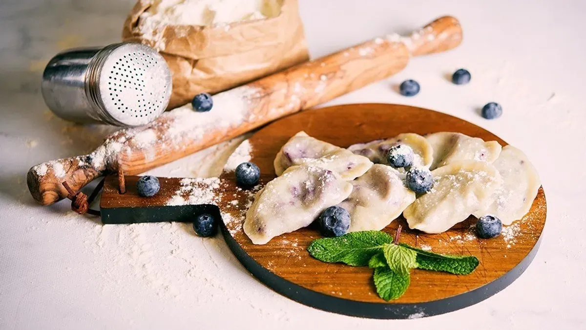 Pierogi z jagodami