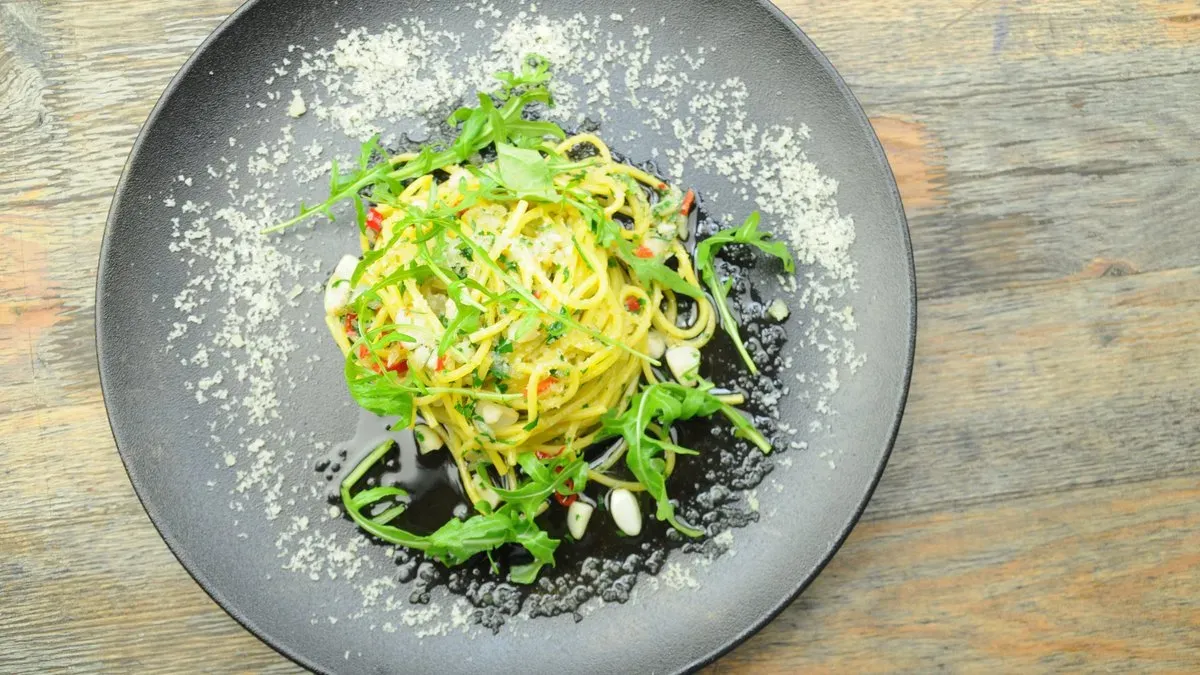 Spaghetti aglio e’ olio