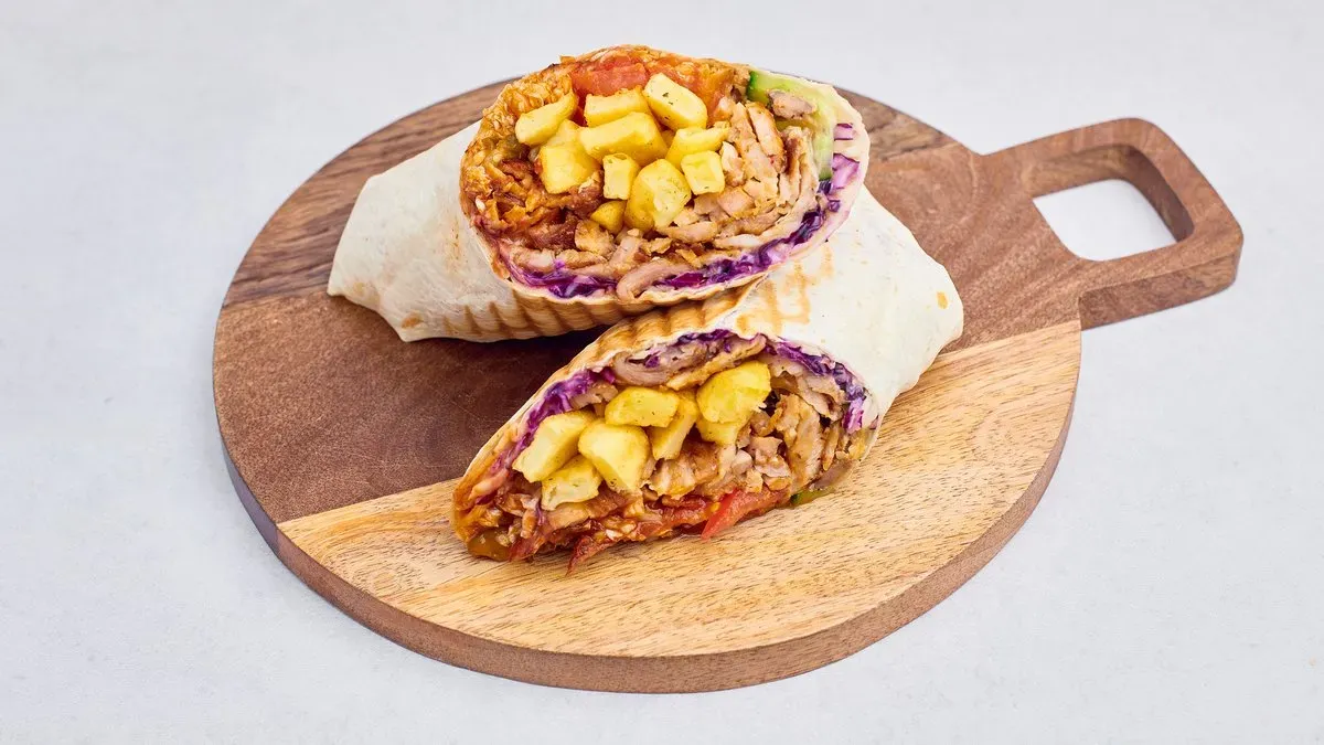 Kraftowy kurczak frytokebab